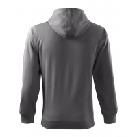 Sweatshirt men’s Trendy Zipper 410 steel gray