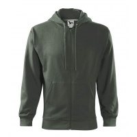 Sweatshirt men’s Trendy Zipper 410 castor gray
