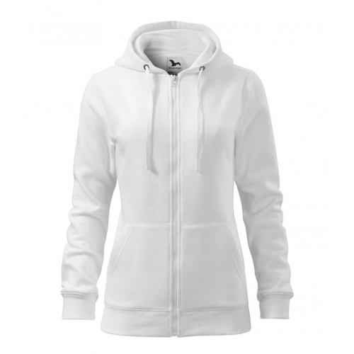 Sweatshirt women’s Trendy Zipper 411 white