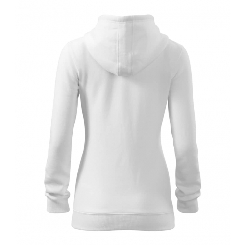 Sweatshirt women’s Trendy Zipper 411 white