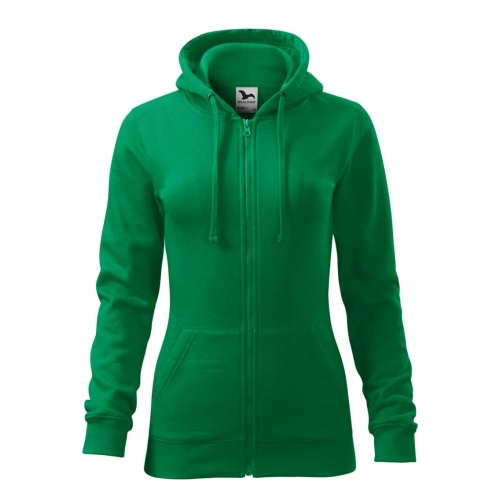 Sweatshirt women’s Trendy Zipper 411 kelly green
