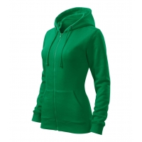 Sweatshirt women’s Trendy Zipper 411 kelly green