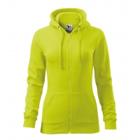 Sweatshirt women’s Trendy Zipper 411 lime punch