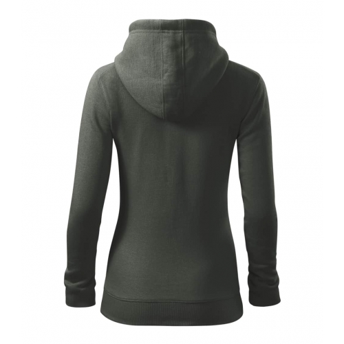 Sweatshirt women’s Trendy Zipper 411 castor gray