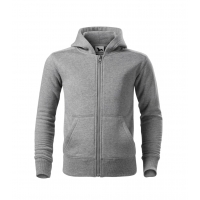 Sweatshirt Kids Trendy Zipper 412 dark gray melange 146 cm/10 years