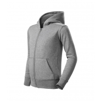 Sweatshirt Kids Trendy Zipper 412 dark gray melange 146 cm/10 years