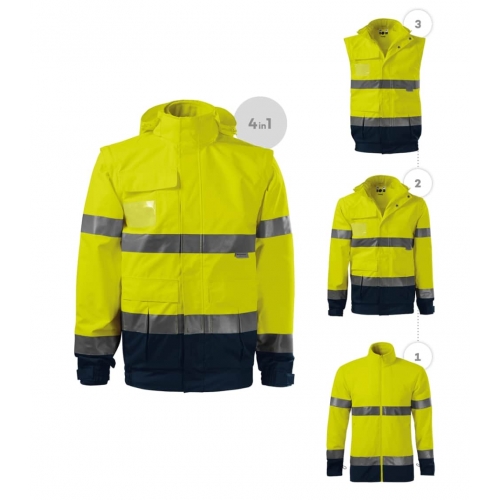 Jacket unisex HV Guard 4 in 1 5V2 fluorescent yellow