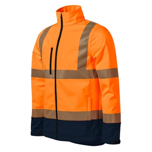 Softshellová bunda unisex 5V3 fluorescenčná oranžová