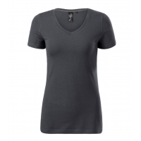T-shirt women’s Action V-neck 701 light anthracite 