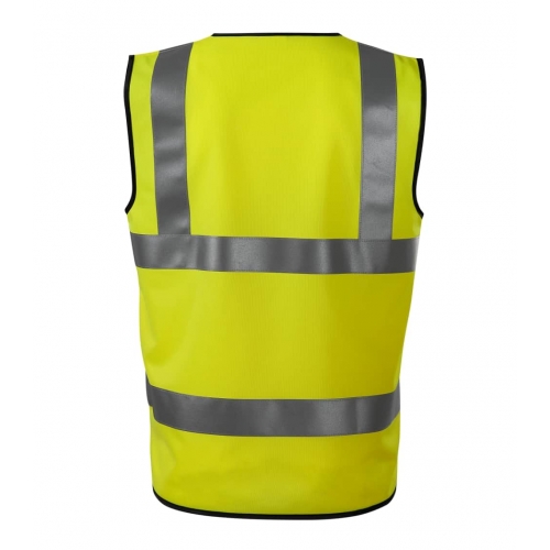 Bezpečnostná vesta unisex 9V3 fluorescenčná žltá