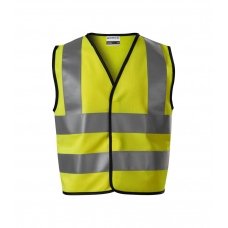 Bezpečnostná vesta detská 9V4 fluorescenčná žltá