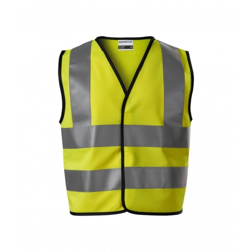 Safety Vest Kids HV Bright 9V4 fluorescent yellow 116 - 140 cm/6 - 8 years