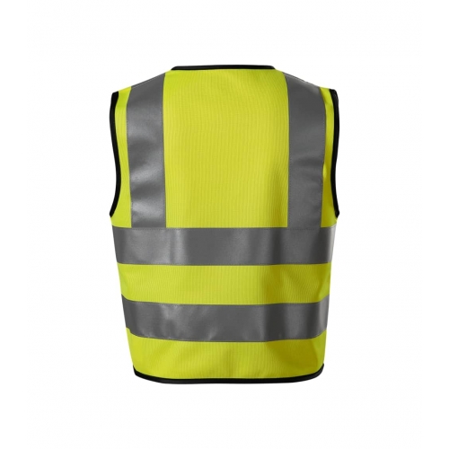 Safety Vest Kids HV Bright 9V4 fluorescent yellow 116 - 140 cm/6 - 8 years