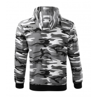 Sweatshirt men’s Camo Zipper C19 camouflage gray