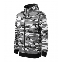 Sweatshirt men’s Camo Zipper C19 camouflage gray