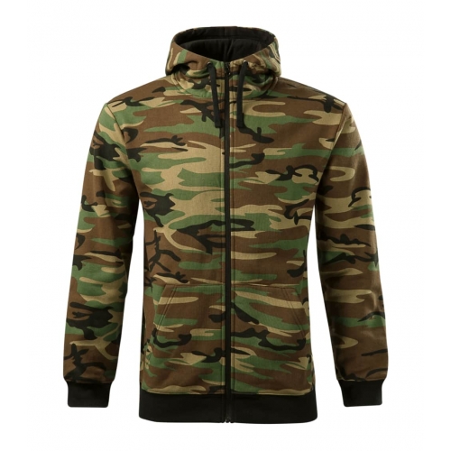 Sweatshirt men’s Camo Zipper C19 camouflage brown