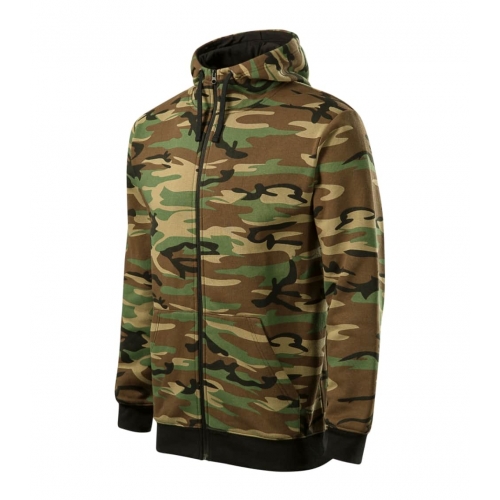 Sweatshirt men’s Camo Zipper C19 camouflage brown