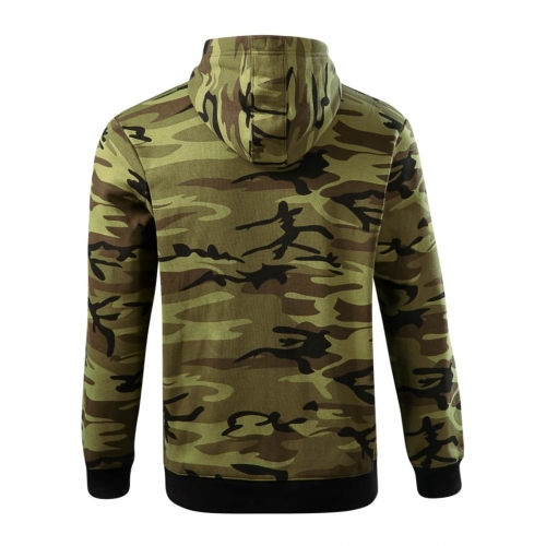 Sweatshirt men’s Camo Zipper C19 camouflage green