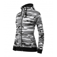 Sweatshirt women’s Camo Zipper C20 camouflage gray