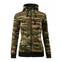 Sweatshirt women’s Camo Zipper C20 camouflage brown