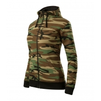 Sweatshirt women’s Camo Zipper C20 camouflage brown