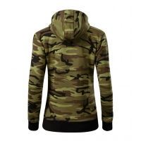 Sweatshirt women’s Camo Zipper C20 camouflage green