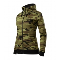 Sweatshirt women’s Camo Zipper C20 camouflage green
