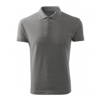Polo Shirt men’s Pique Polo Free F03 dark gray melange 