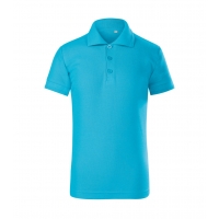 Polo Shirt Kids Pique Polo Free F22 blue atoll