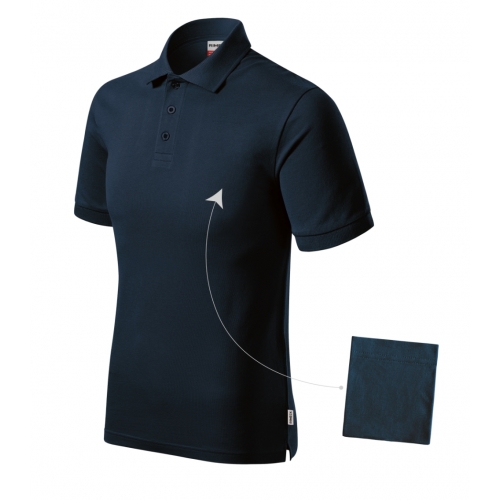 Polo Shirt men’s Resist Heavy Polo R20 navy blue 02 (brand label) 