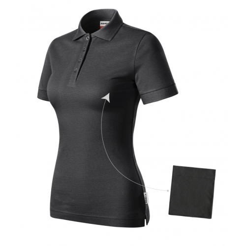 Polo Shirt women’s Resist Heavy Polo R21 ebony gray 94 (brand label) 