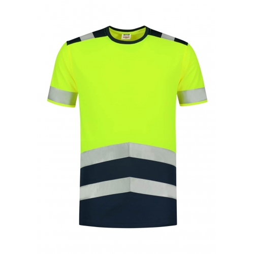 T-shirt unisex T-Shirt High Vis Bicolor T01 fluorescent yellow