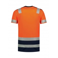 T-shirt unisex T-Shirt High Vis Bicolor T01 fluorescent orange