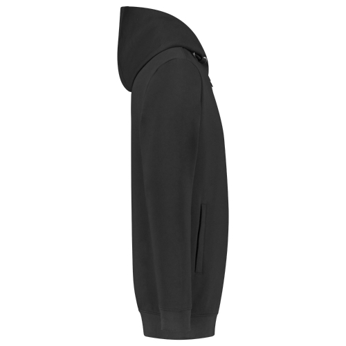 Sweatshirt unisex Hooded Sweat Jacket Washable 60°C T44 dark gray