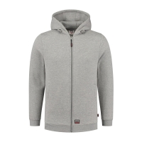 Sweatshirt unisex Hooded Sweat Jacket Washable 60°C T44 grey melange