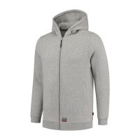 Sweatshirt unisex Hooded Sweat Jacket Washable 60°C T44 grey melange