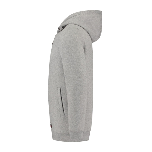 Sweatshirt unisex Hooded Sweat Jacket Washable 60°C T44 grey melange