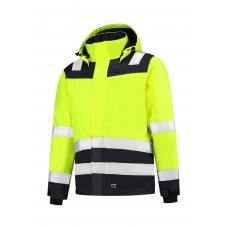Work Jacket unisex Midi Parka High Vis Bicolor T51 fluorescent yellow