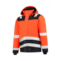 Work Jacket unisex Midi Parka High Vis Bicolor T51 fluorescent orange