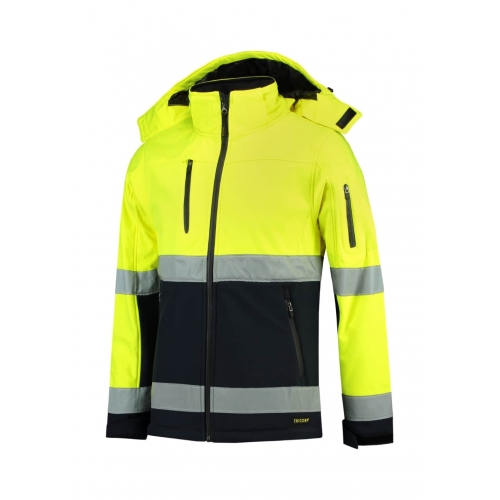 Softshell Jacket unisex Bi-color EN ISO 20471 Softshell T52 fluorescent yellow