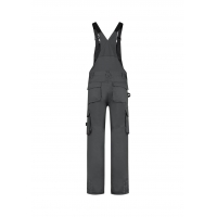 Work Bib Trousers unisex Bib & Brace Twill Cordura T67 dark gray