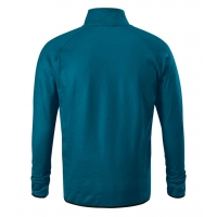 Stretch fleece mikina pánska W41 petrol modrá
