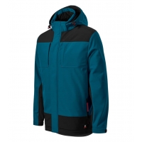 Winter softshell jacket men’s Vertex W55 petrol blue