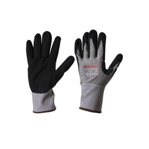 Anti-cut gloves 01-501 GREY/BLACK