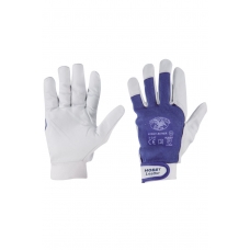 HOBBYLEATHER modré kombinované rukavice