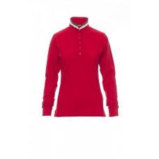 Women's polo shirt LONG NATION LADY RED/ITALY