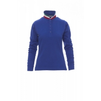 Women's polo shirt LONG NATION LADY ROYAL BLUE/ITALY