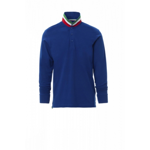 Polo shirt LONG NATION ROYAL BLUE/ITALY