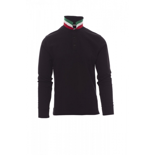 Polo shirt LONG NATION BLACK/ITALY