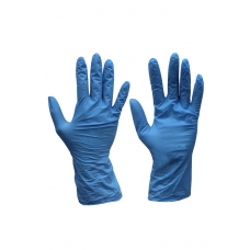 Jednorázové rukavice LONG NITRILE modré